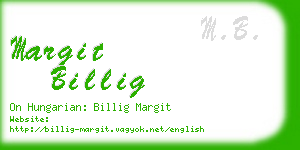 margit billig business card